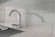 Crackle Series White 4x12 Polished Porcelain Tile