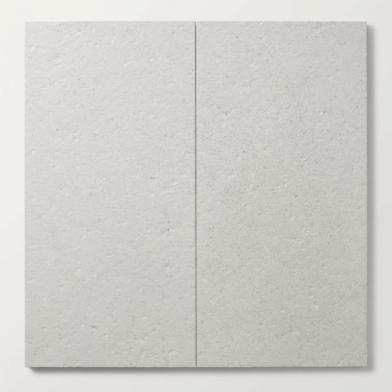 Crema Caliza Limestone Tile 18x36 Brushed close-up