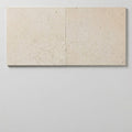 Crema Caliza Limestone Tile 24x24 Honed close-up