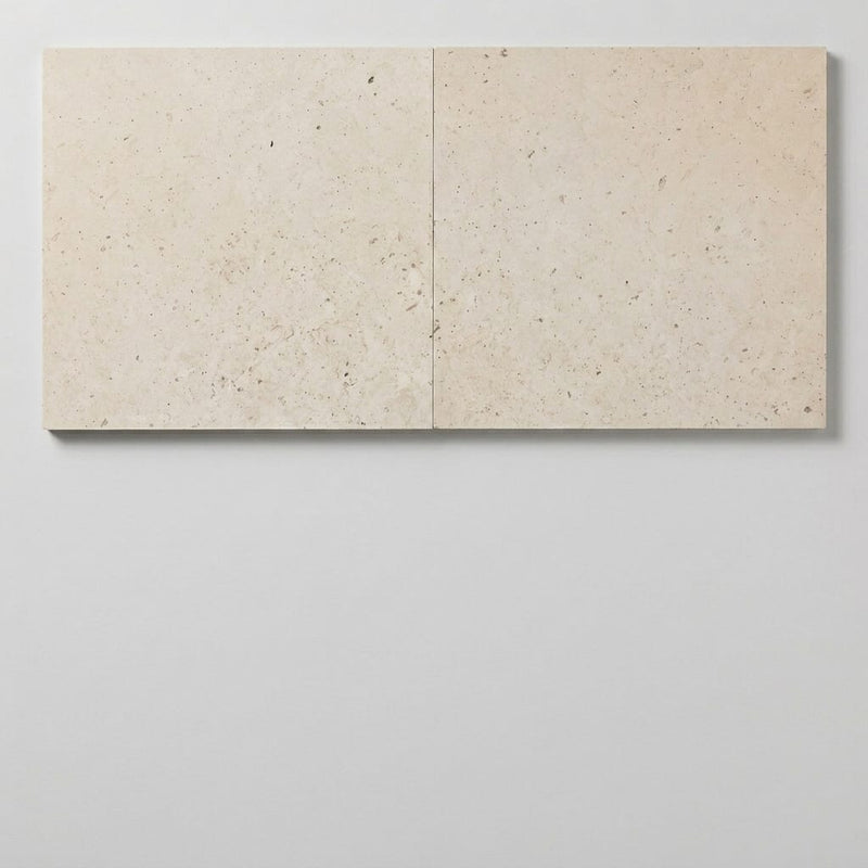 Crema Caliza Limestone Tile 24x24 Honed close-up