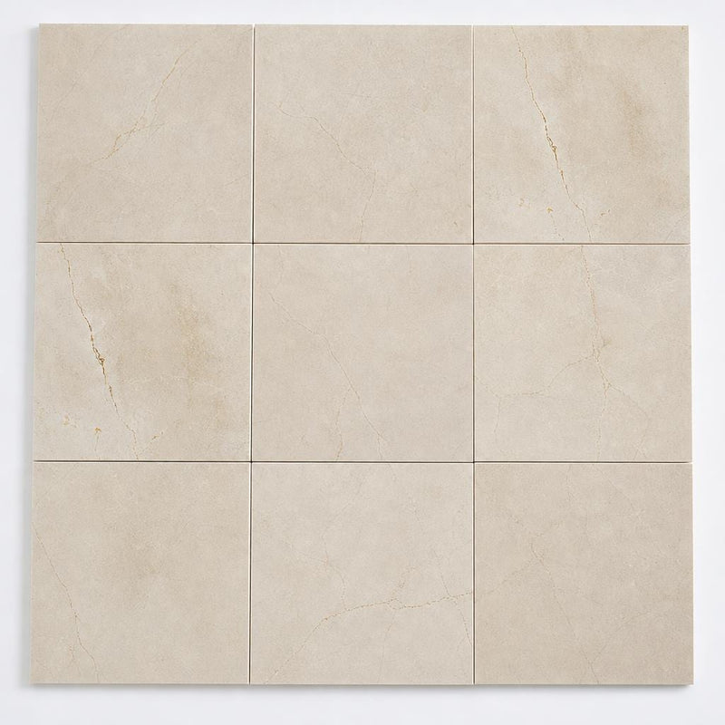 Crema Marfil 12x12 Honed Select Marble Tile close-up