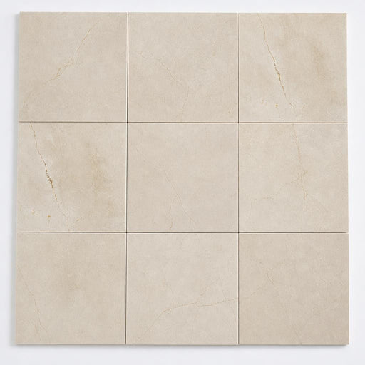 Crema Marfil 12x12 Honed Select Marble Tile close-up