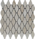 Crema Marfil 12x12 Polished Marble Drops Mosaic Tile
