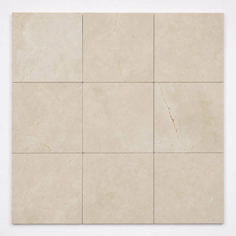 Crema Marfil 12x12 Polished Select Marble Tile close-up