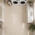 Crema Marfil 12x12 Polished Select Marble Tile — Laundry Room floor
