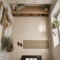 Crema Marfil 12x12 Polished Select Marble Tile — Mudroom floor