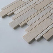 Crema Marfil 12x12 Various Marble Deco Strips Mosaic Tile