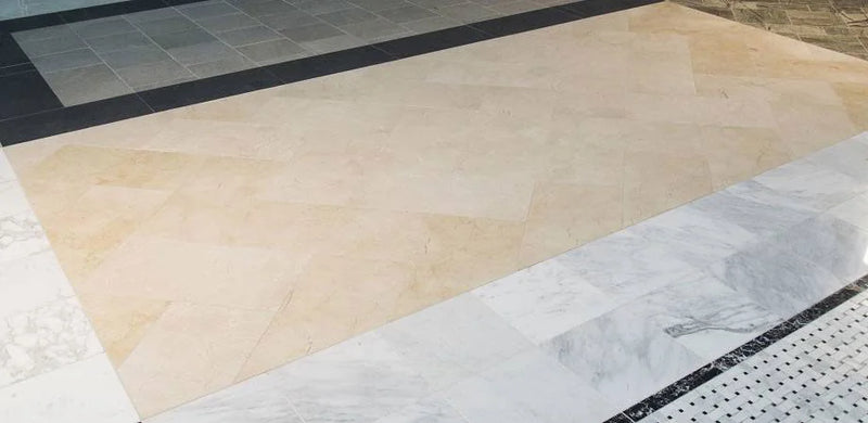 Crema Marfil 12x24 Polished Select Marble Tile