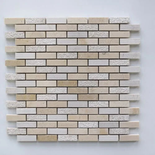 Crema Marfil 5/8x2 Various Marble Mosaic Tile