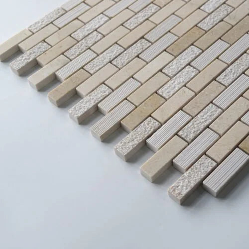 Crema Marfil 5/8x2 Various Marble Mosaic Tile