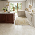 Crema Marfil Classic 18x18 Honed Marble Tile — Kitchen floor