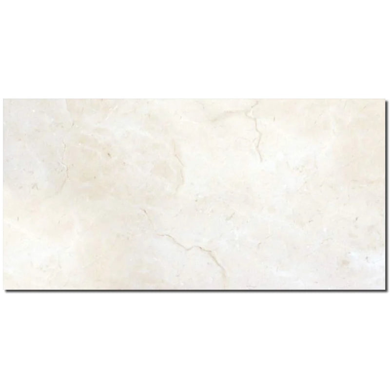 Crema Marfil Classic 12x24 Polished Marble Tile
