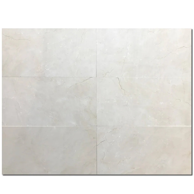 Crema Marfil Classic 12x24 Polished Marble Tile