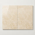 Crema Marfil Marble Tile 16x24 Polished 3/4 inch close-up