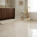 Crema Marfil Marble Tile 16x24 Polished 3/4 inch — Primary Bath floor