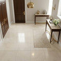 Crema Marfil Select 12x12 Tumbled Marble Tile — Foyer floor