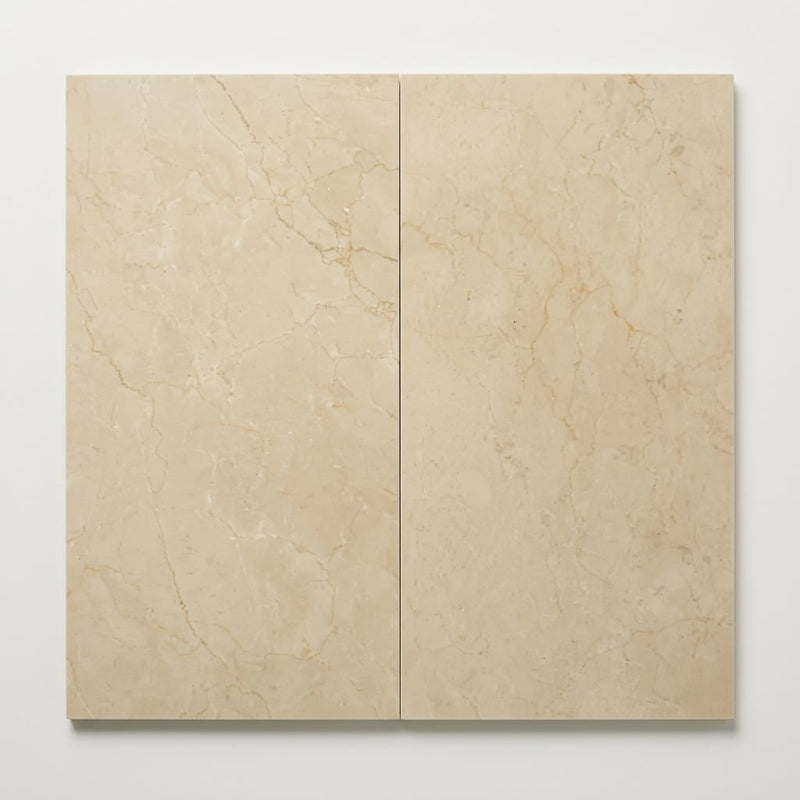 Crema Marfil Select 23.75x12 Honed Marble Tile 12x24 close-up