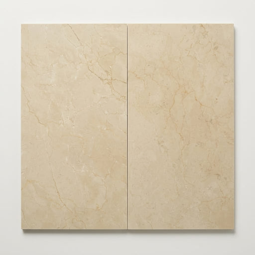Crema Marfil Select 23.75x12 Honed Marble Tile 12x24 close-up