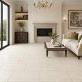 Crema Marfil Select Marble Tile 12x24 Honed — Living Room floor