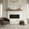 Crema Marfil Select Marble Tile 12x24 Polished — Living Room fireplace surround