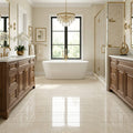 Crema Marfil Select Marble Tile 12x24 Polished — Primary Bath floor