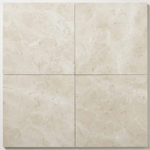 Crema Marfil Select Marble Tile 18x18 Honed close-up