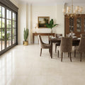 Crema Marfil Select Marble Tile 18x18 Honed — Living Room floor