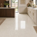 Crema Marfil Select Marble Tile 18x18 Polished — Kitchen floor