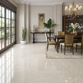 Crema Marfil Select Marble Tile 18x18 Polished — Living Room floor