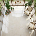 Crema Marfil Select Marble Tile 18x18 Polished — Sunroom floor