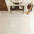 Crema Marfil Select Marble Tile 24x24 Honed — Foyer floor