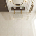Crema Marfil Select Marble Tile 24x24 Polished — Foyer floor