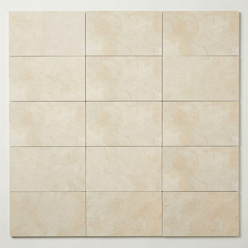 Crema Marfil Select Marble Tile 3x6 Honed close-up