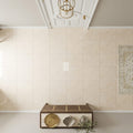 Crema Marfil (Spanish) Marble 12x12 Cream Honed Tile — Hallway floor