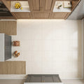 Crema Marfil (Spanish) Marble 24x24 Cream Honed Tile — Kitchen floor