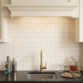 Crema Marfil (Spanish) Marble 3x6 Cream Honed Tile — Wet Bar backsplash