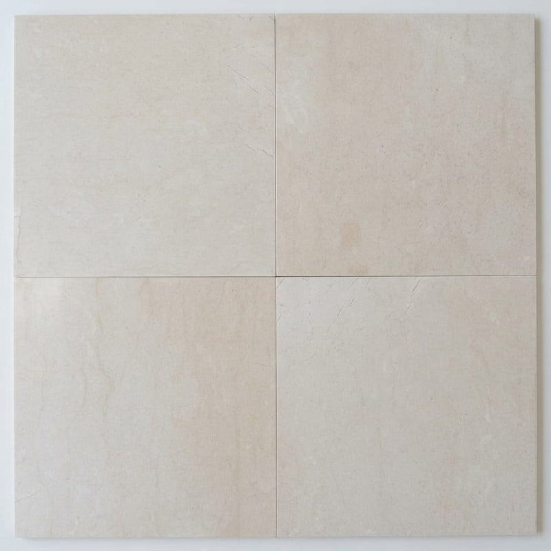 Crema Simona Marble Tile 18x18 Polished close-up