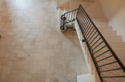Crema Voscione Brushed Lyon Pattern Marble Tile
