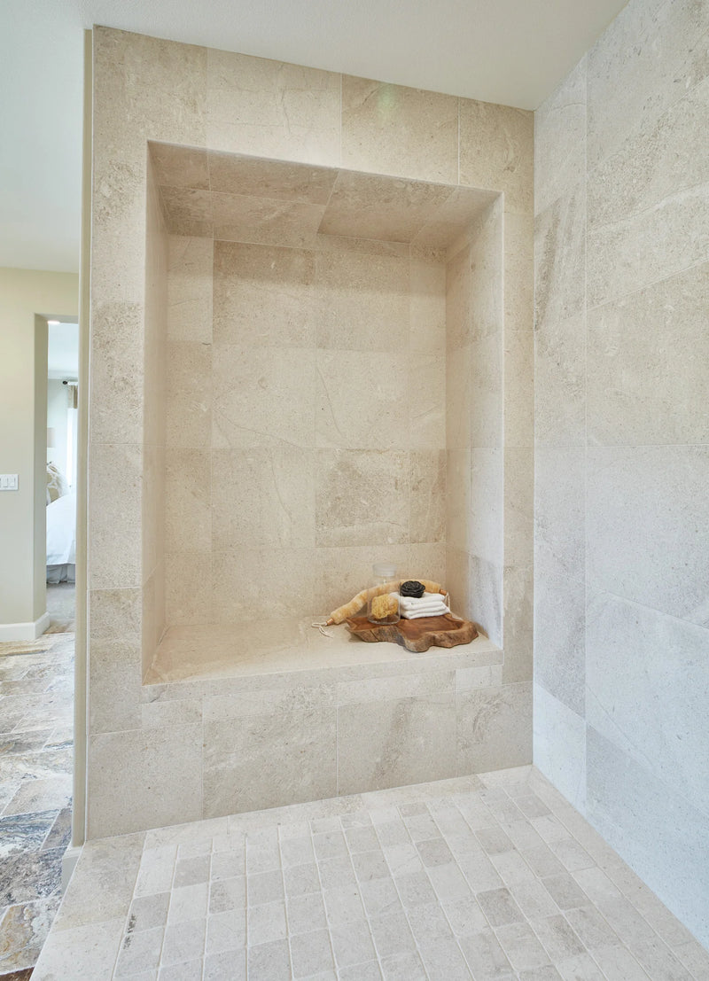 Crema Vossicone 18x18 Honed Limestone Tile