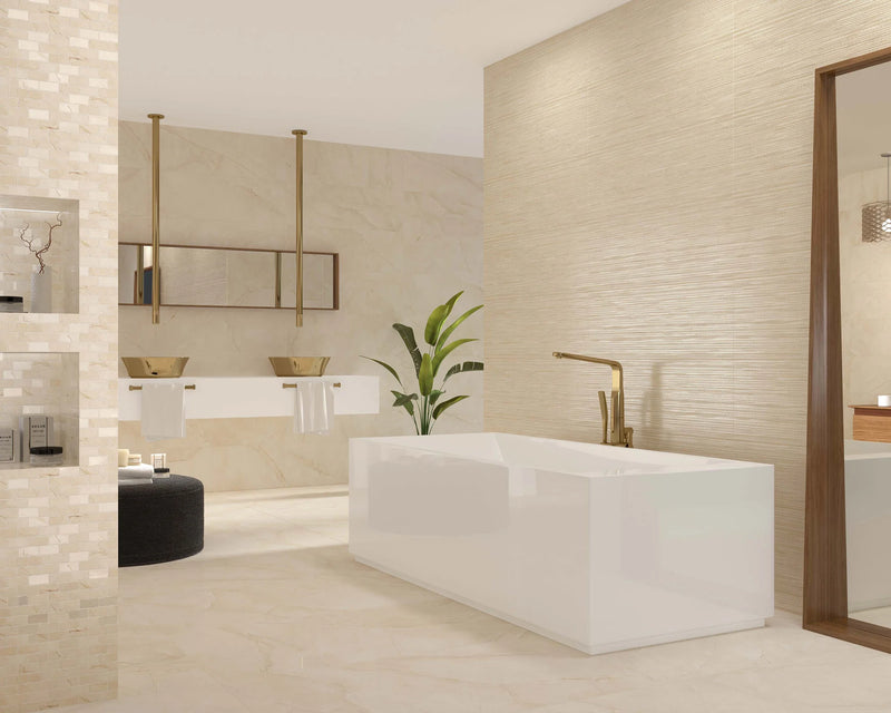 Cremabella Satin Rec 35.4x35.4 Porcelain Tile