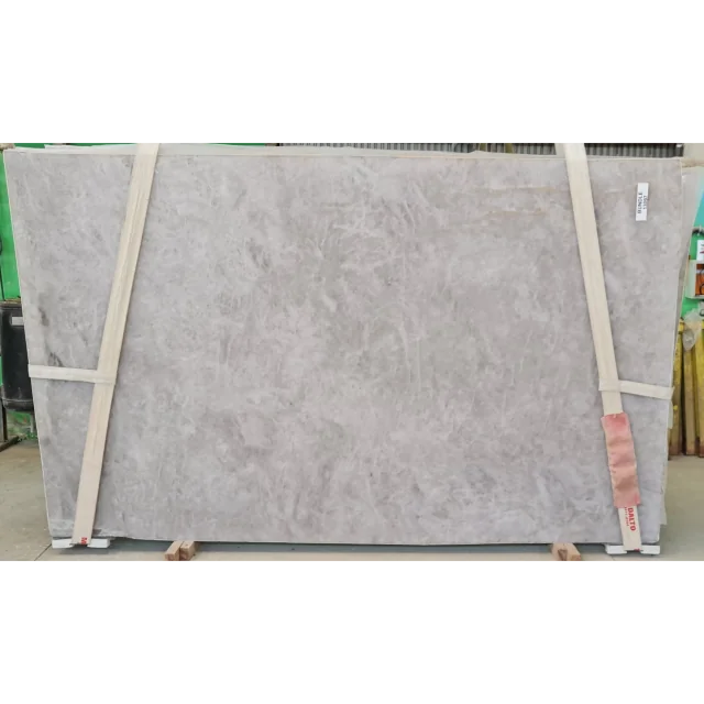 Cristallo Glacier White 2cm Leathered Quartzite Slab