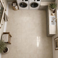 Cross Cut Classico 12x12 Honed Filled Travertine Tile — Laundry Room floor
