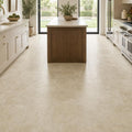 Cross Cut Ivory (Navona) 12x12 Honed Filled Travertine Tile — Kitchen floor