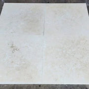 Ivory 24x24 Cross Cut Travertine Honed Filled Tile