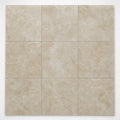 Cross Cut Travertine Classico 12x12 Polished Filled Tile close-up