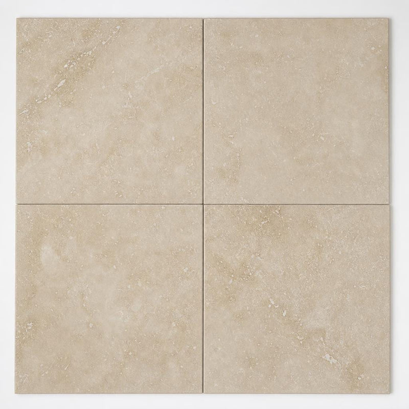 Cross Cut Travertine Classico 18x18 Honed Filled Tile close-up