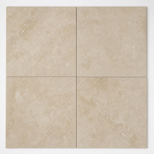 Cross Cut Travertine Classico 18x18 Honed Filled Tile close-up