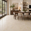 Cross Cut Travertine Classico 18x18 Honed Filled Tile — Living Room floor