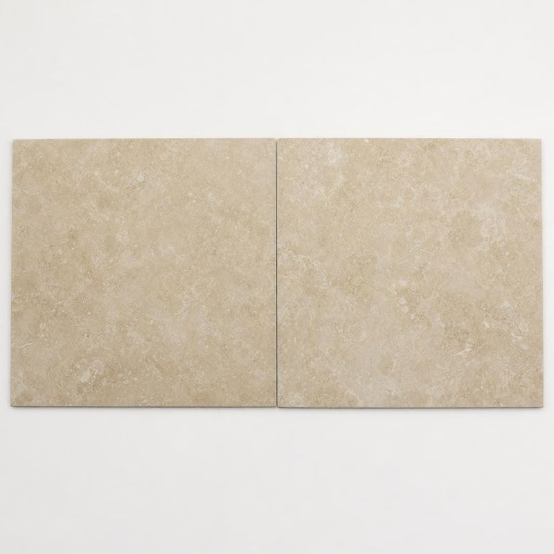 Cross Cut Travertine Classico 24x24 Honed Filled Tile close-up