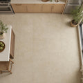 Cross Cut Travertine Classico 24x24 Honed Filled Tile — Kitchen floor